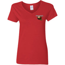 Load image into Gallery viewer, G500VL Ladies' 5.3 oz. V-Neck T-Shirt