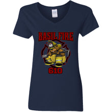 Load image into Gallery viewer, G500VL Ladies' 5.3 oz. V-Neck T-Shirt