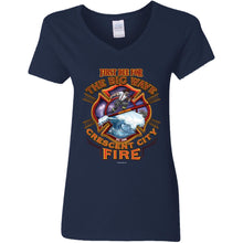 Load image into Gallery viewer, G500VL Ladies' 5.3 oz. V-Neck T-Shirt