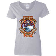 Load image into Gallery viewer, G500VL Ladies' 5.3 oz. V-Neck T-Shirt
