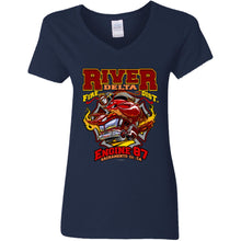Load image into Gallery viewer, G500VL Ladies' 5.3 oz. V-Neck T-Shirt