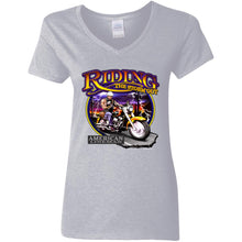 Load image into Gallery viewer, G500VL Ladies' 5.3 oz. V-Neck T-Shirt