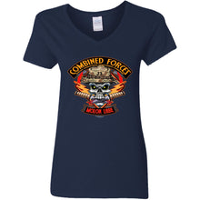 Load image into Gallery viewer, G500VL Ladies' 5.3 oz. V-Neck T-Shirt