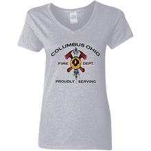 Load image into Gallery viewer, G500VL Ladies' 5.3 oz. V-Neck T-Shirt