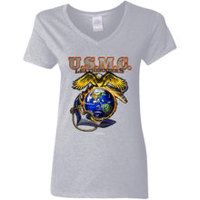 Load image into Gallery viewer, G500VL Ladies' 5.3 oz. V-Neck T-Shirt