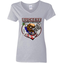 Load image into Gallery viewer, G500VL Ladies' 5.3 oz. V-Neck T-Shirt